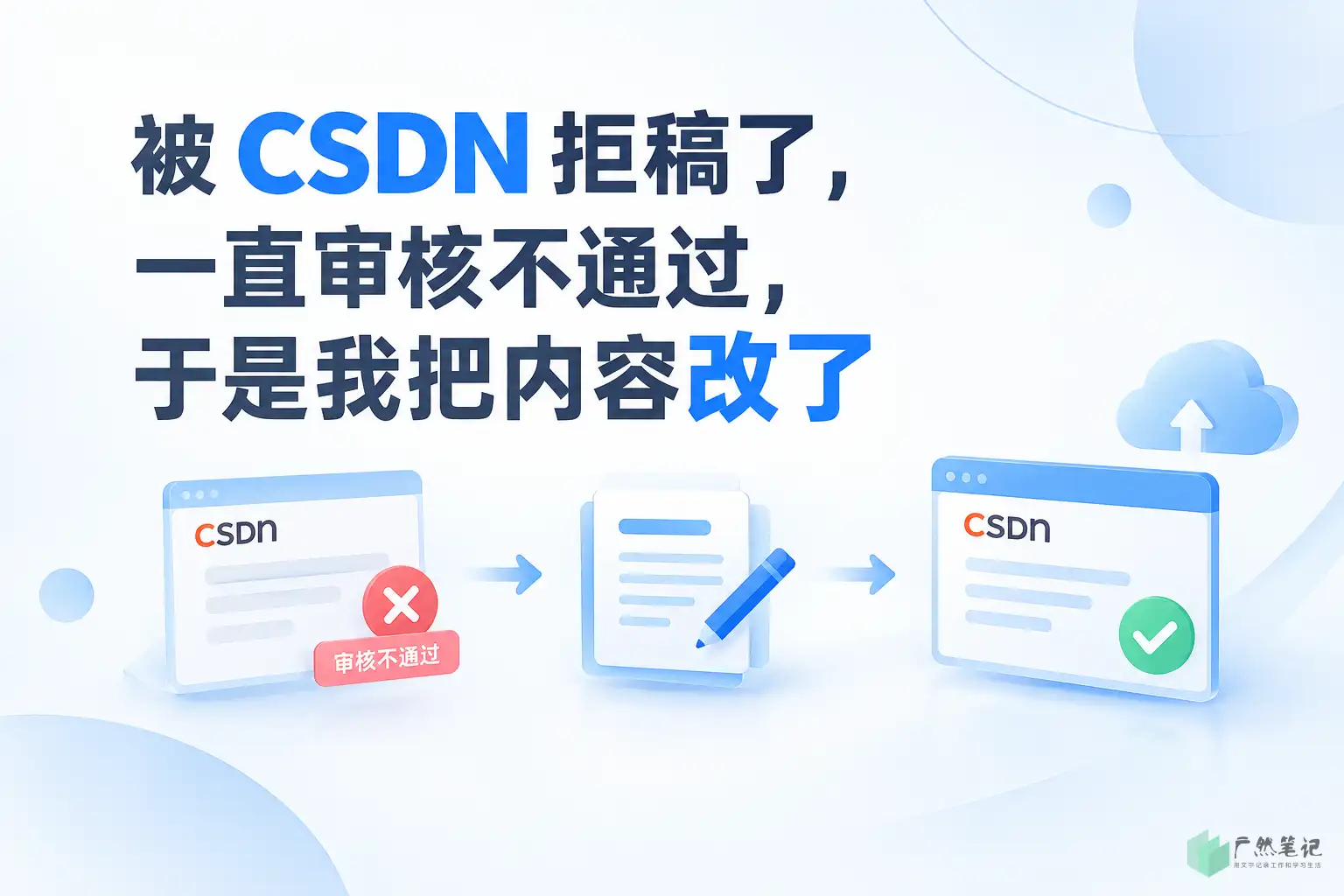 被 CSDN 拒稿了，一直审核不通过，于是我把内容改了