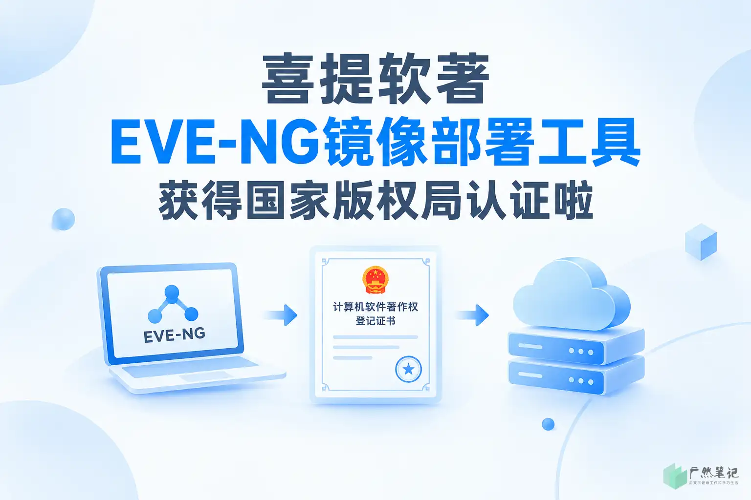 喜提软著！EVE-NG镜像部署工具获得国家版权局认证啦！