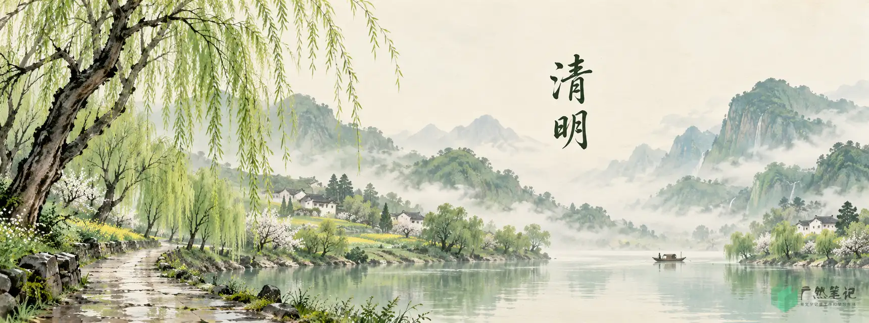 清明 Banner A版|山水全景|1720×640