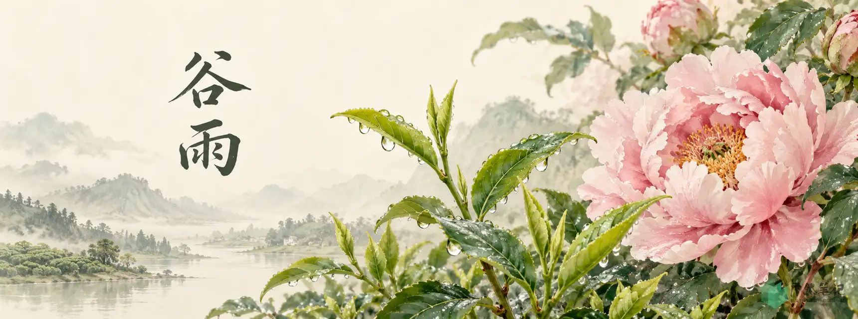谷雨 Banner B版|花木物候特写|1720×640