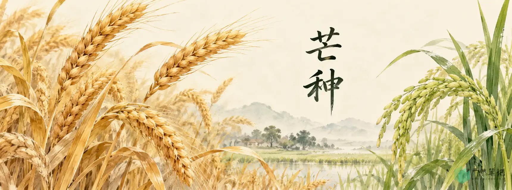 芒种 Banner B版|花木物候特写|1720×640