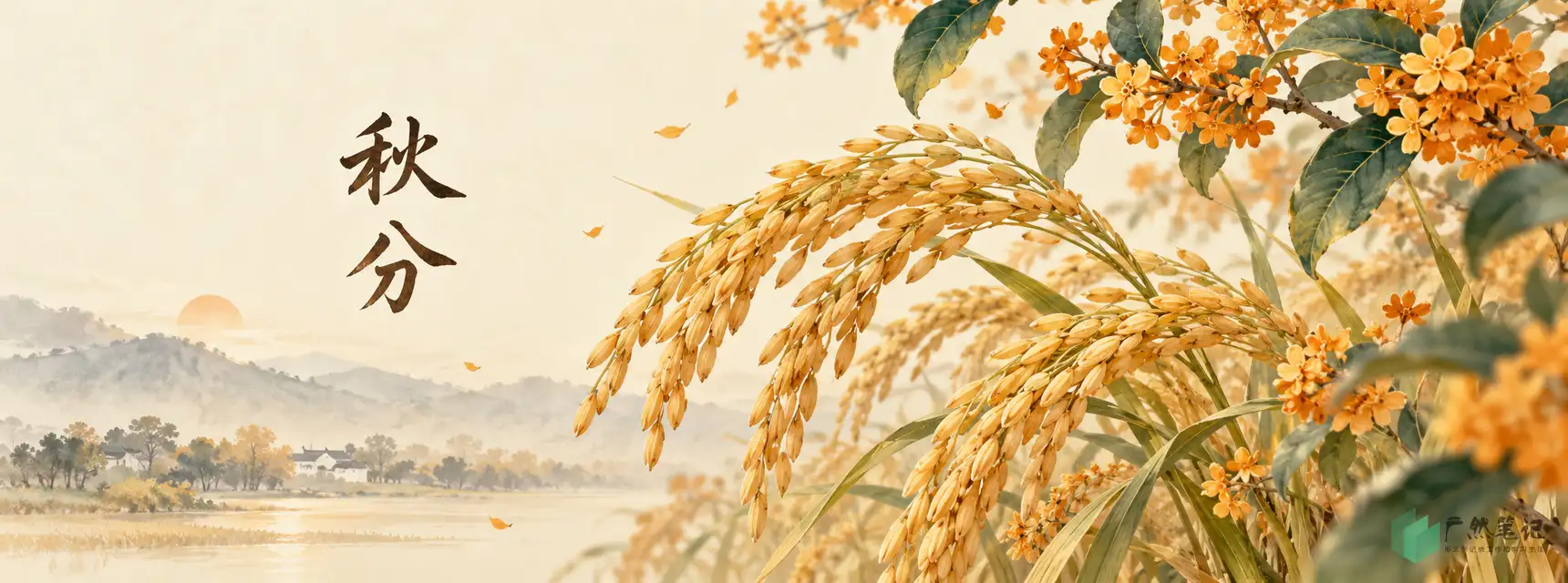 秋分 Banner B版|花木物候特写|1720×640