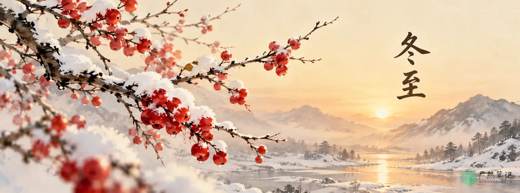 冬至 Banner B版|花木物候特写|1720×640